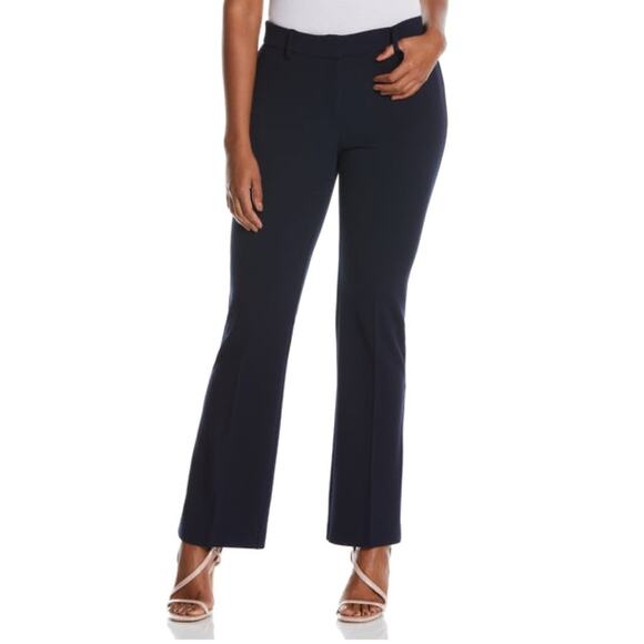 RAFAELLA • Black Classic Leg Dress Pants Slacks - Picture 1 of 5